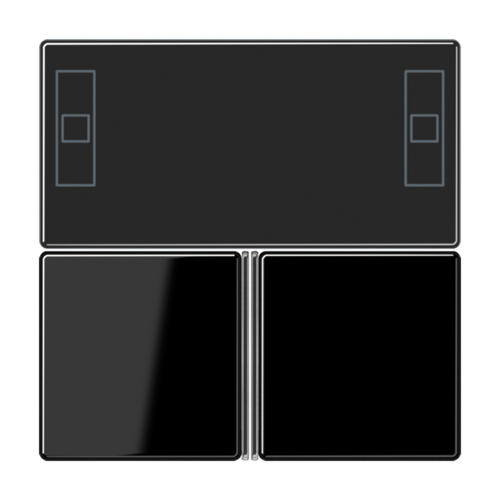 JUNG KNX Черный Набор накладок для комнатного регулятора